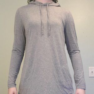 Duluth Trading Co. Gray Long Sleeve Hooded Tunic (Med)